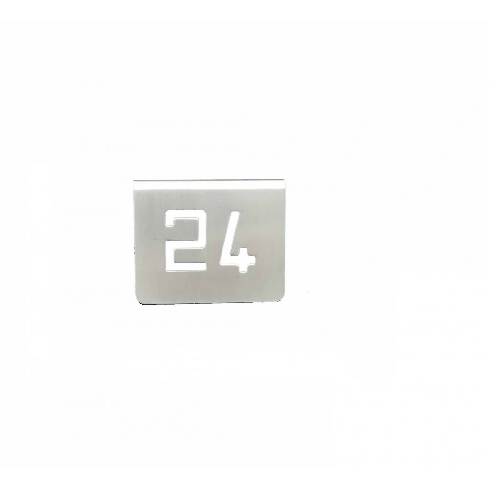 ZZ NUMERO MESA INOX Nº 24