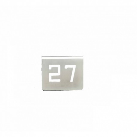 ZZ NUMERO MESA INOX Nº 27