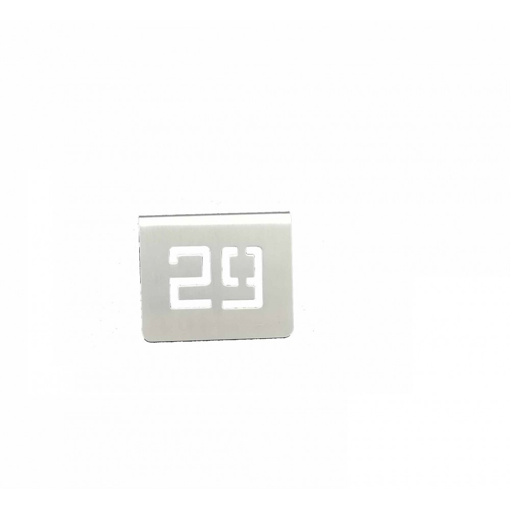 ZZ NUMERO MESA INOX Nº 29