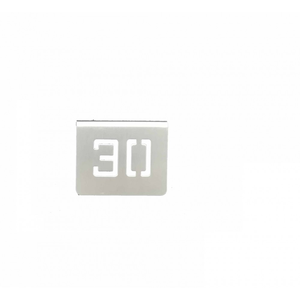 ZZ NUMERO MESA INOX Nº 30