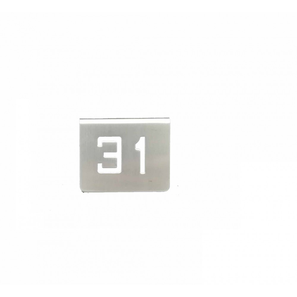 ZZ NUMERO MESA INOX Nº 31