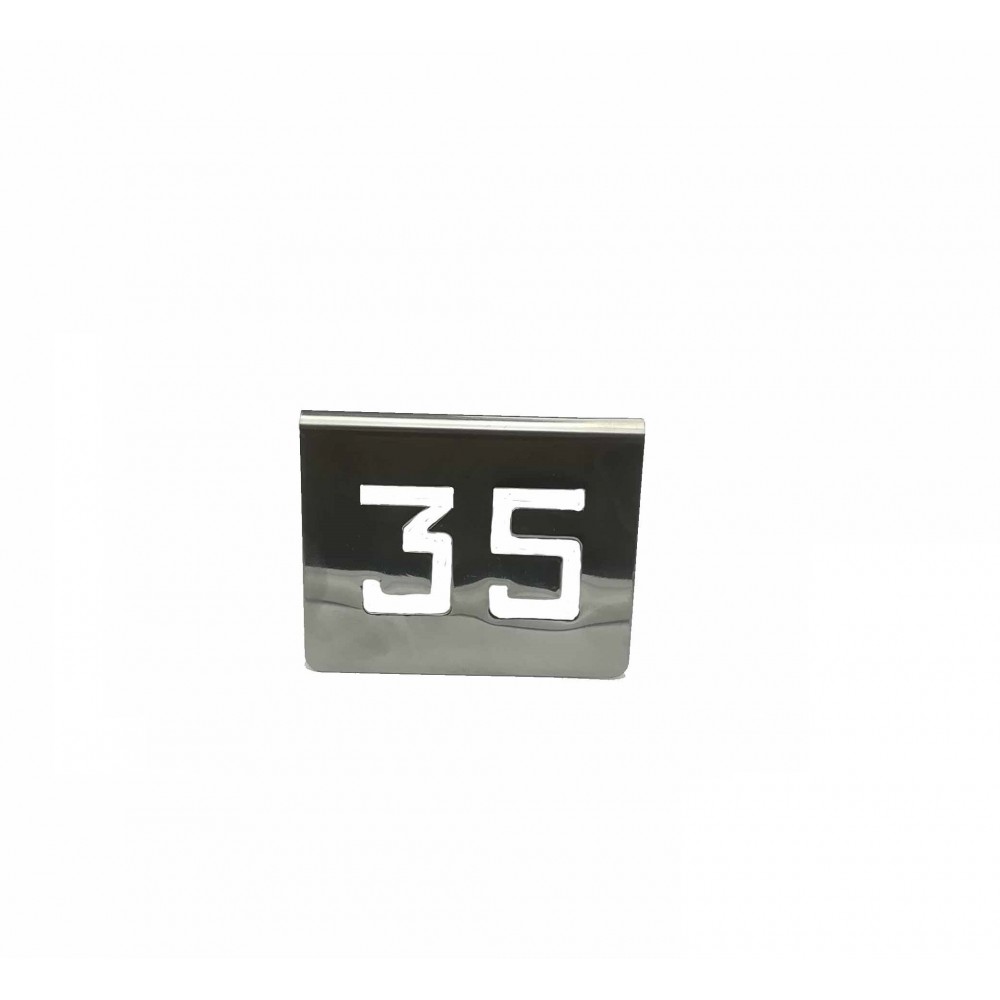 ZZ NUMERO MESA INOX Nº 35