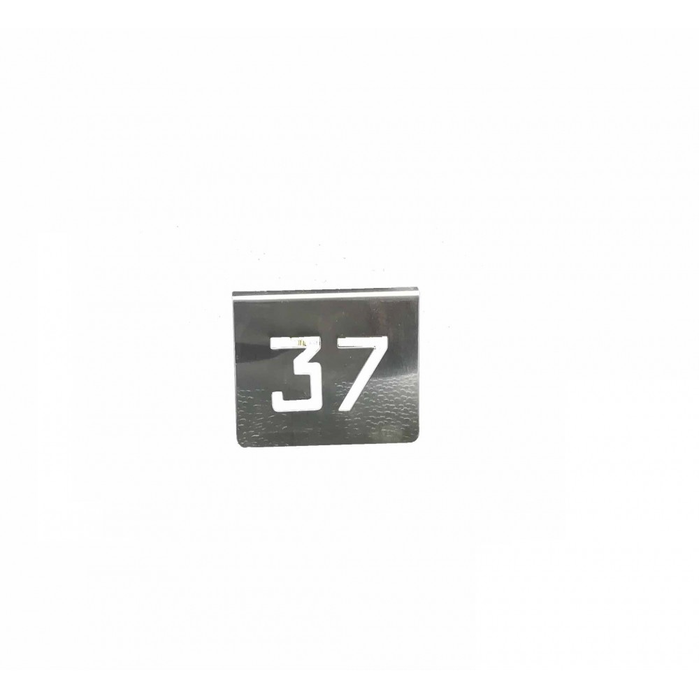 ZZ NUMERO MESA INOX Nº 37