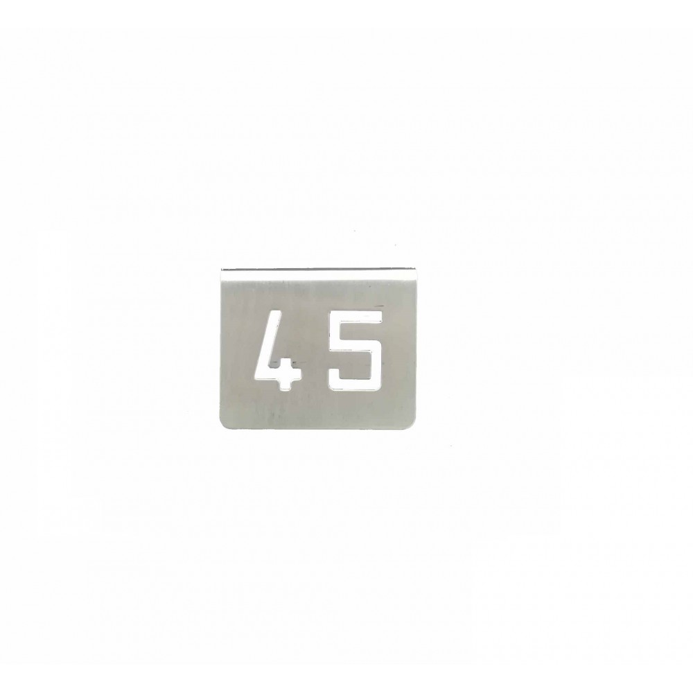 ZZ NUMERO MESA INOX Nº 45