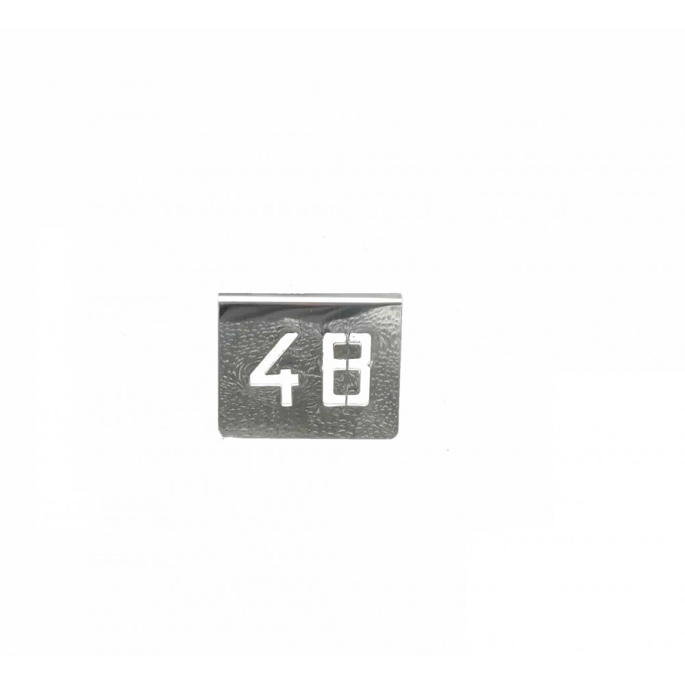 ZZ NUMERO MESA INOX Nº 48