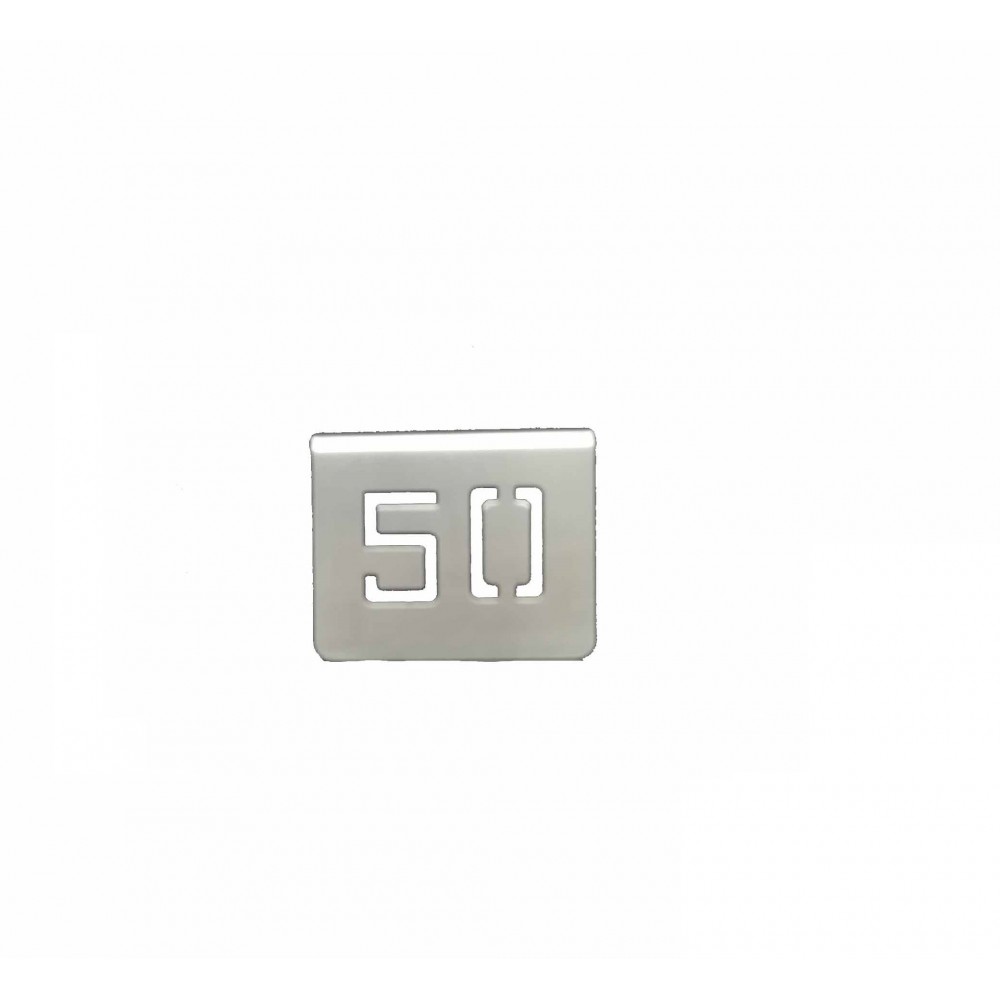 ZZ NUMERO MESA INOX Nº 50