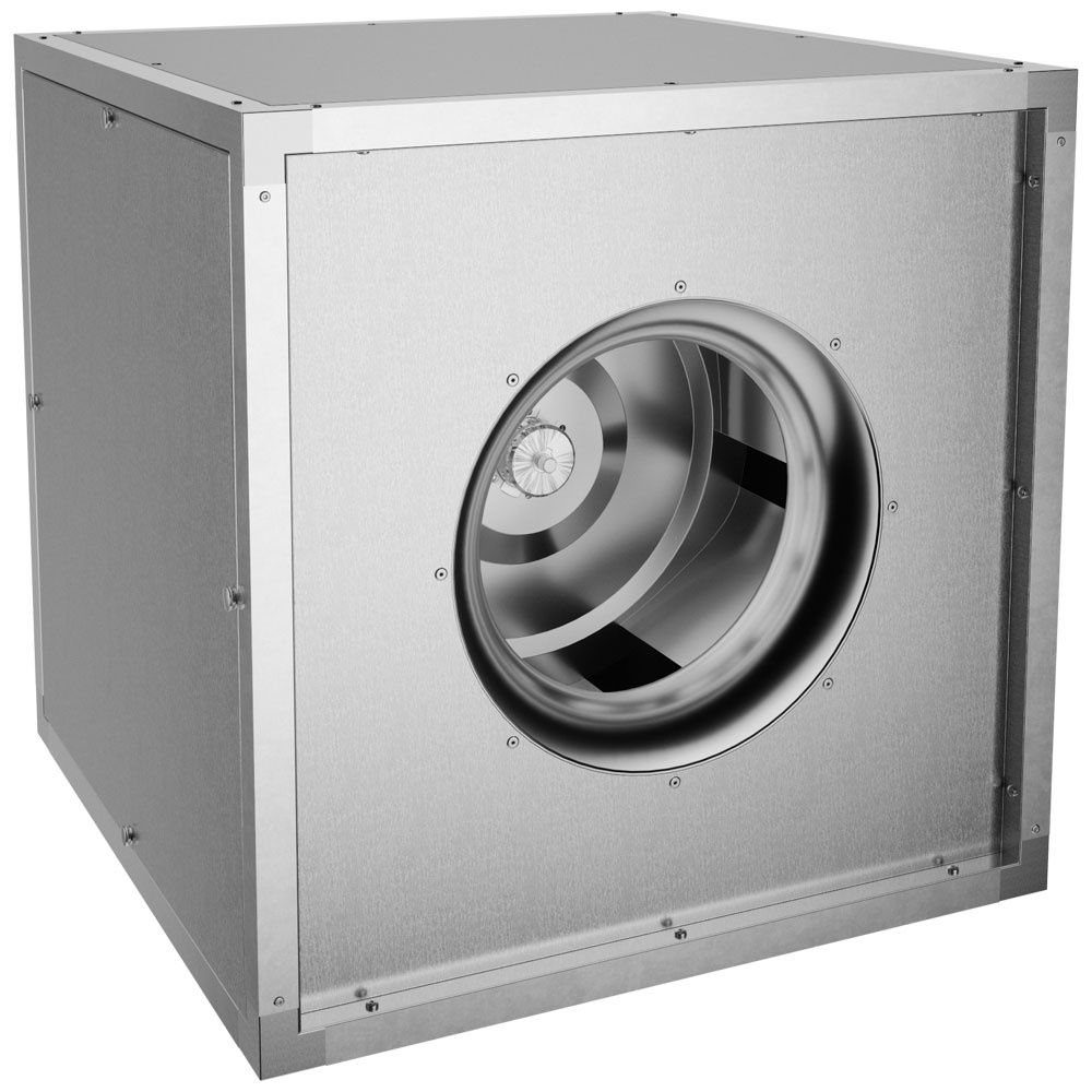 Ventilador centrífugo "flujo de aire separado" con carcasa aislada