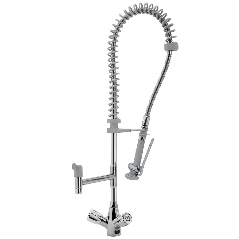 Ducha de acero inoxidable y grifo mezclador con el grupo "Heavy-Duty" (MONO)