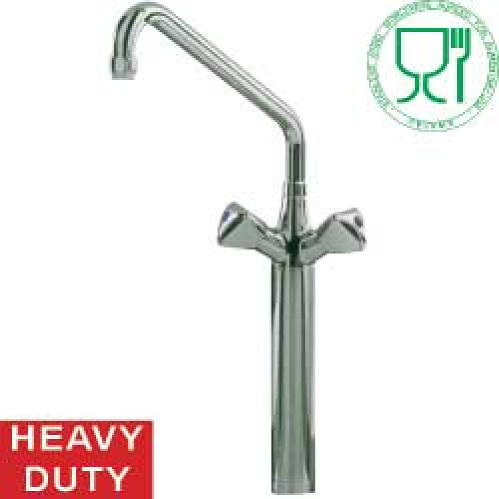 Colomna con grifo mezclador "gran caudal" "Heavy-Duty"