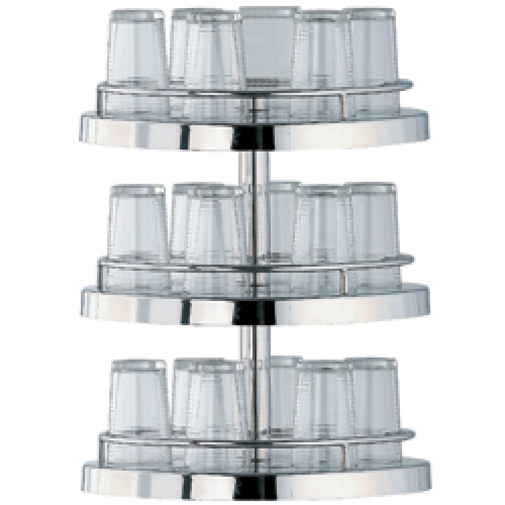 Estructura 3 niveles para jarras y vasos, Ø 400 mm