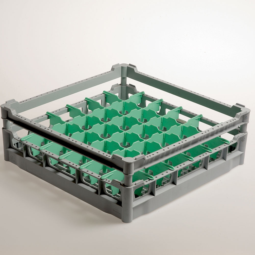 Cesta 36 vasos Ø 73 mm, h130 mm, Polyprop.