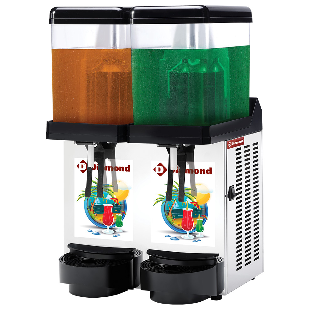 Dispensador de bebida enfriada, 2x 12 Lt.