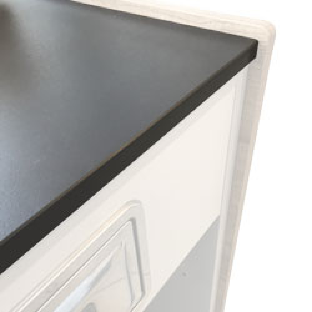 Opción: Encimera, vitrina neutra - caja (20 mm), de DEKTON DOMOS - en (ML)
