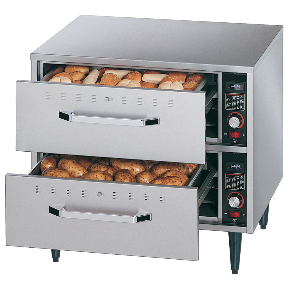 Calienta-alimentos a poner, 2 cajones (GN 1/1 - 150 mm)