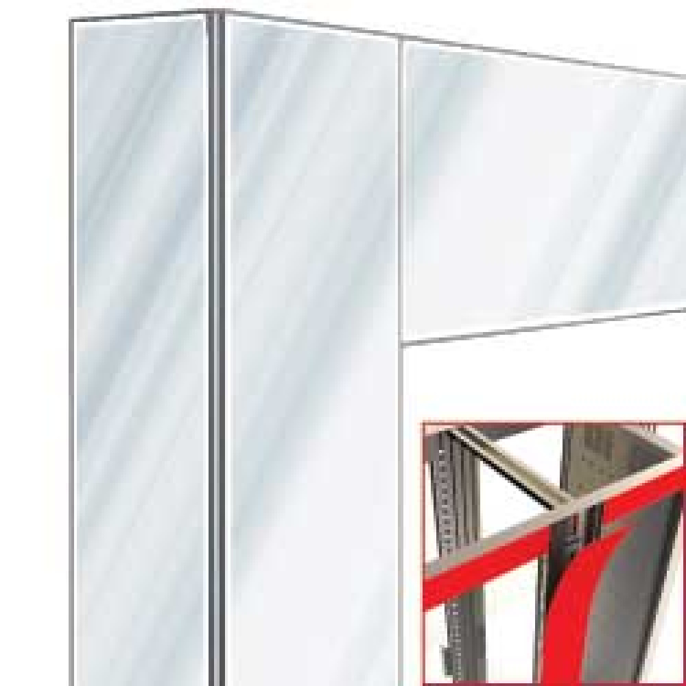 Decoracion exposidor 2x216lt acero pulido -magnetico