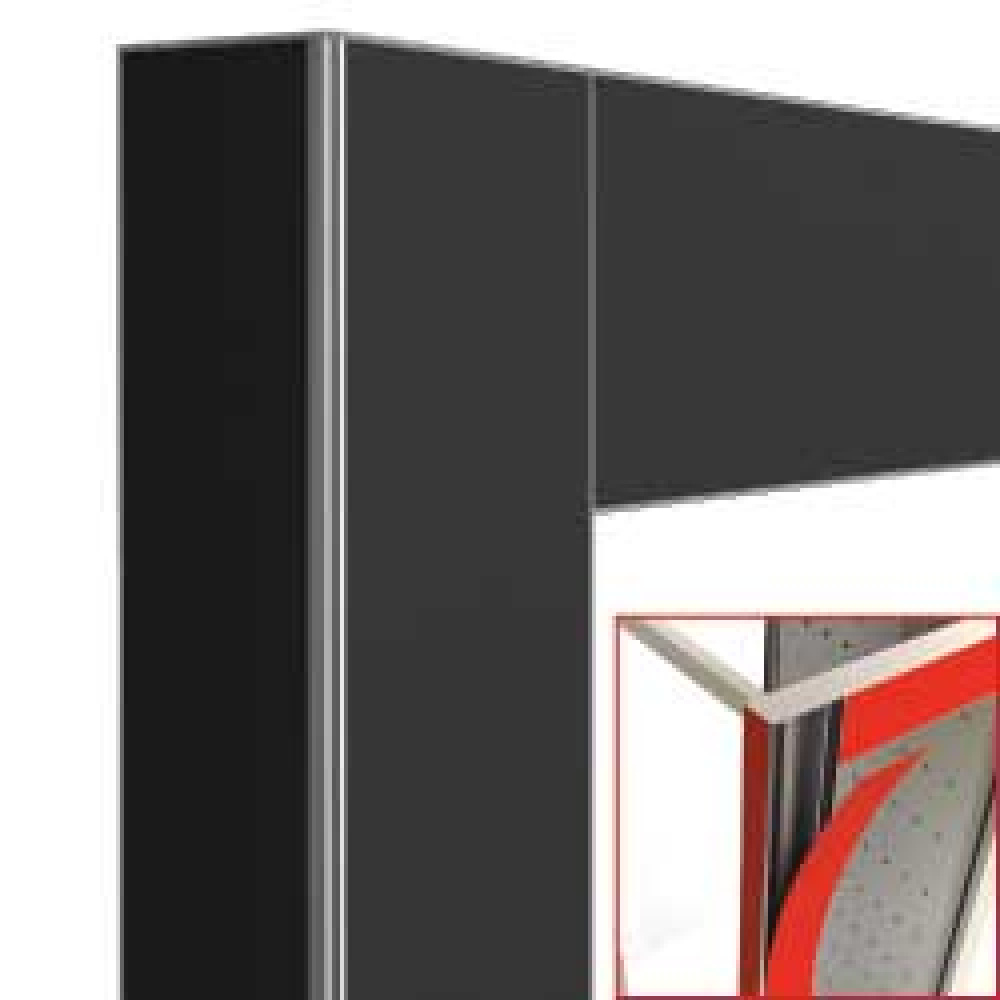 Decoracion exposidor 530lt negro mat-magnetico