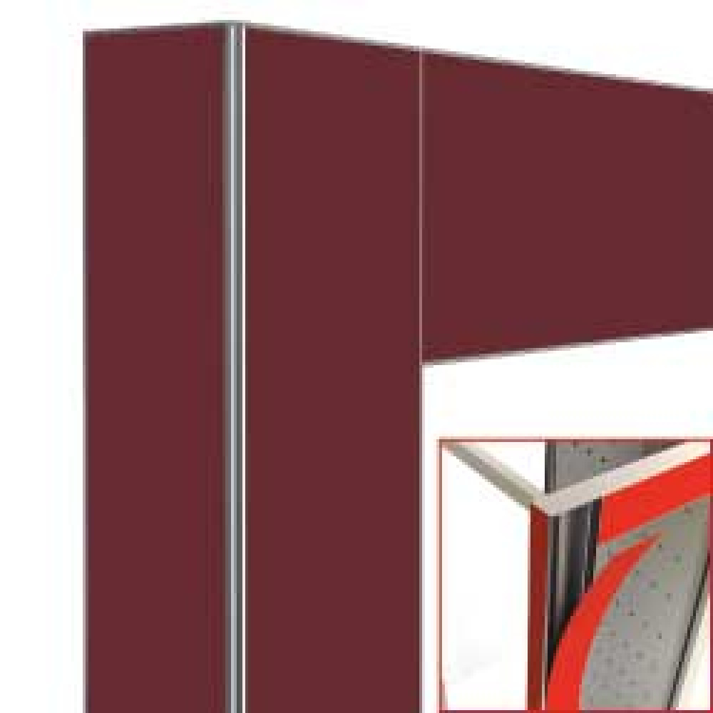 Decoracion exposidor 530lt ladrillo rojo-magnetico