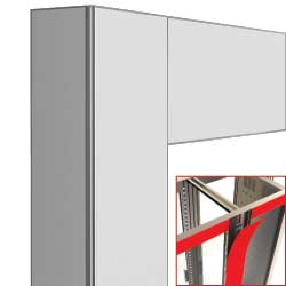 Decoracion exposidor 2x530lt negro mat-magnetico