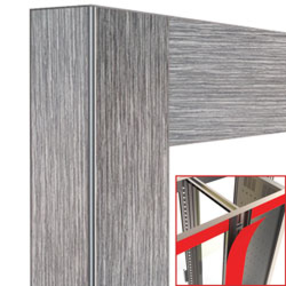 Decoracion exposidor 2x530lt Alerce cenizo -magnetico
