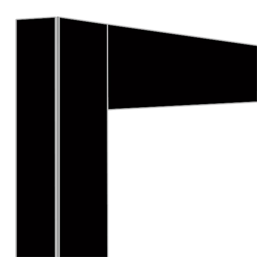 Decoracion exposidor 2x530lt negro mat