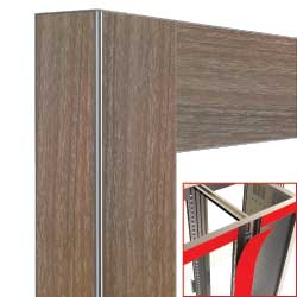 Decoracion exposidor 2x530lt roble gris -magnetico