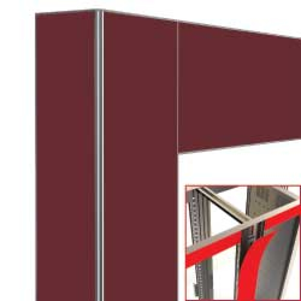 Deco junction 2x530 Lt. Rojo ladrillo mate - magnético