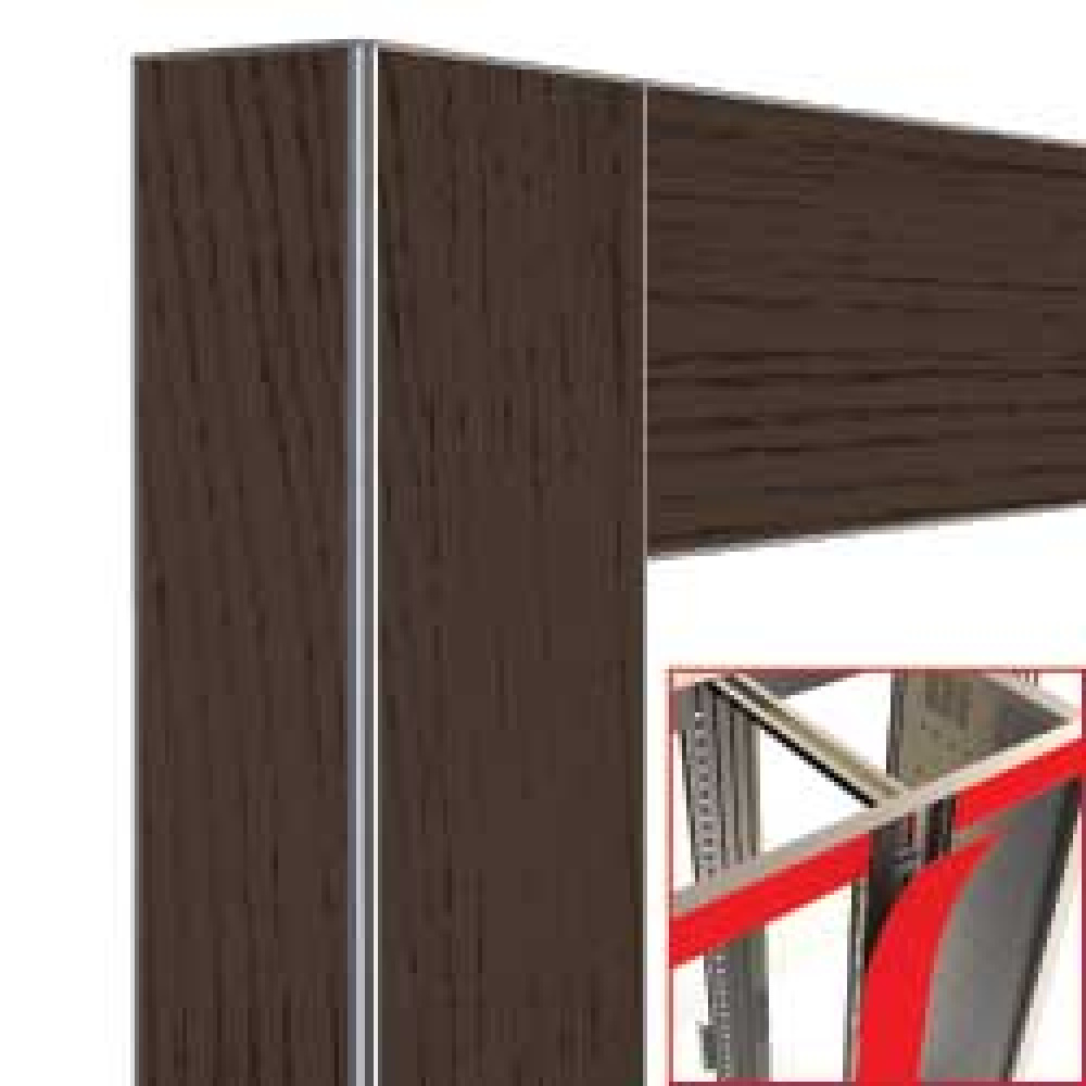 Decoracion exposidor 2x530lt wenge -magnetico