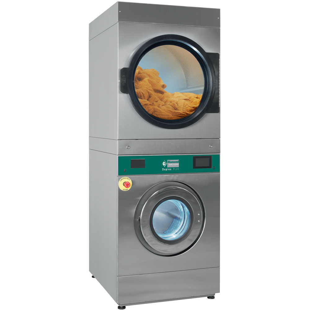 Lavadora con escurrido super 14 kg (eléctrico) + secadora rotativa 14 kg (eléctrica)