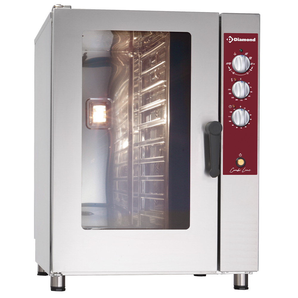 Horno eléctrico, vapor/convección, 10x GN 1/1