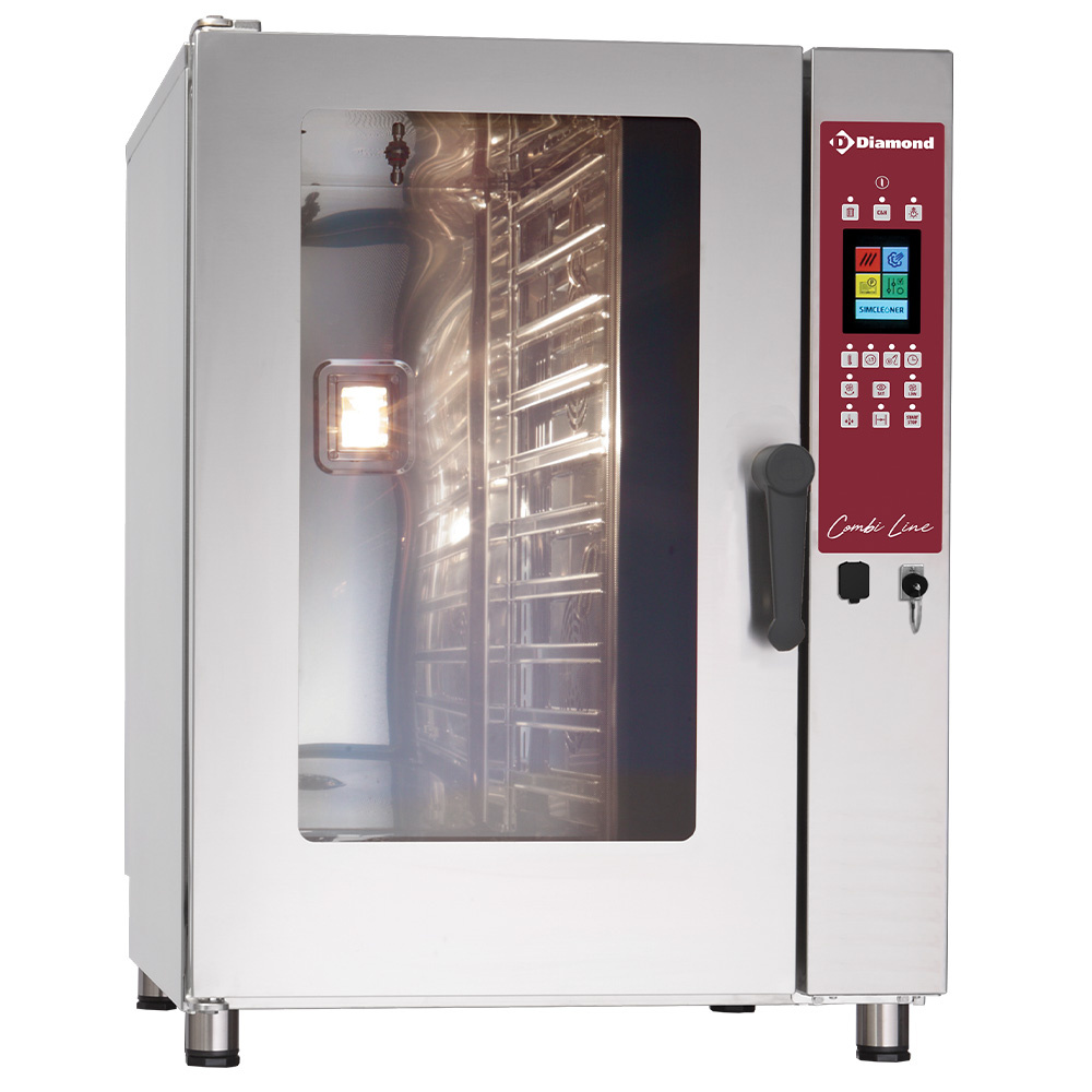 Horno eléctrico vapor/convección TOUCH SCREEN, 10x GN 1/1 - AUTO-CLEANING