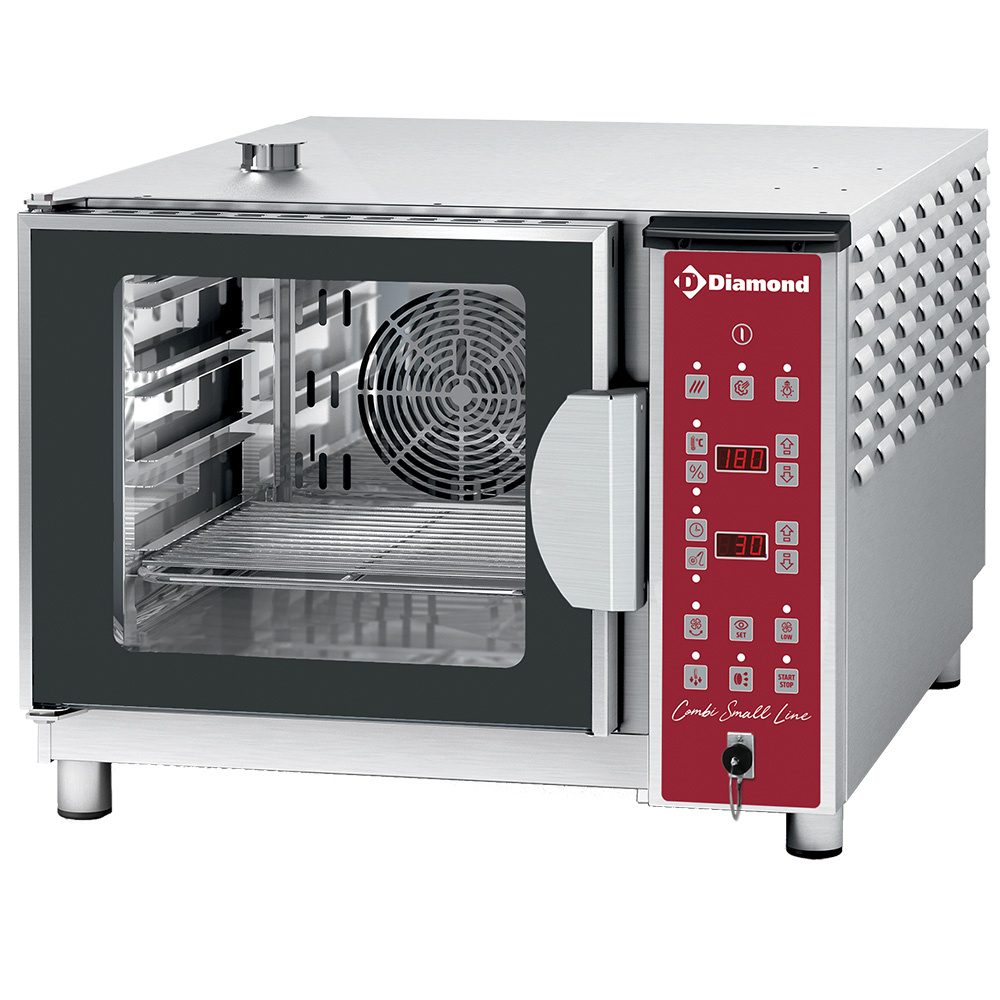Horno eléctrico vapor/convección, 4x GN 1/1