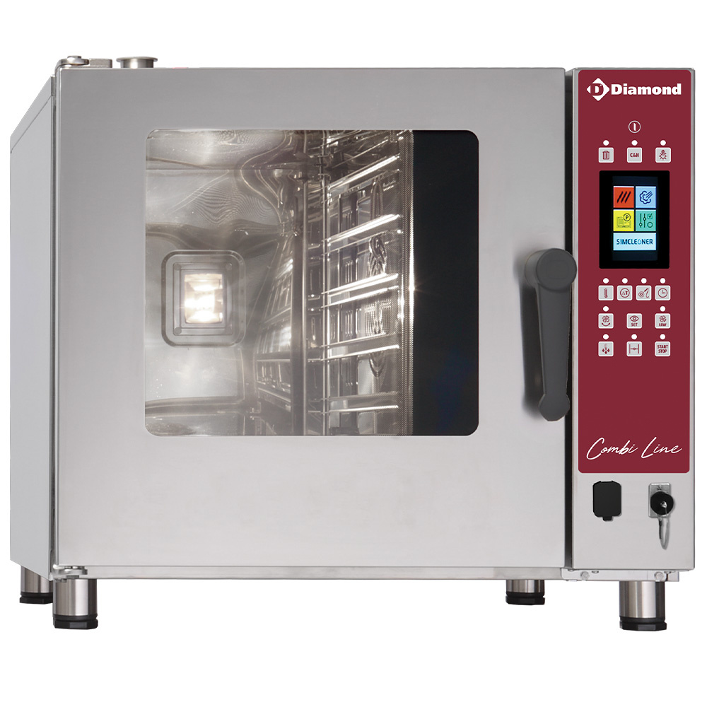 Horno eléctrico vapor/convección TOUCH SCREEN, 5x GN 1/1 - AUTO-CLEANING