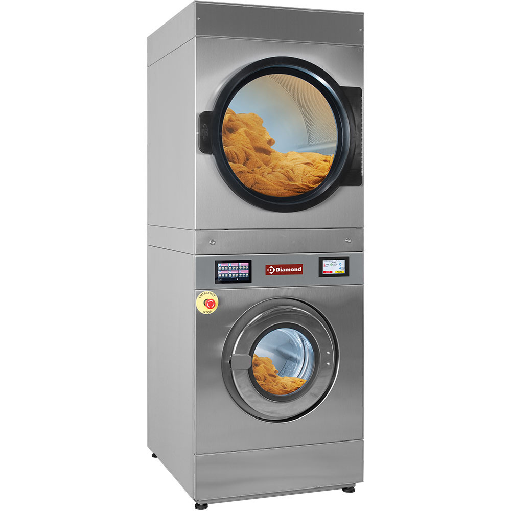 Lava-ropa a escurrido super 11 kg (electrico) + secadora rotativa 11 kg (gas) TOUCH SCREEN