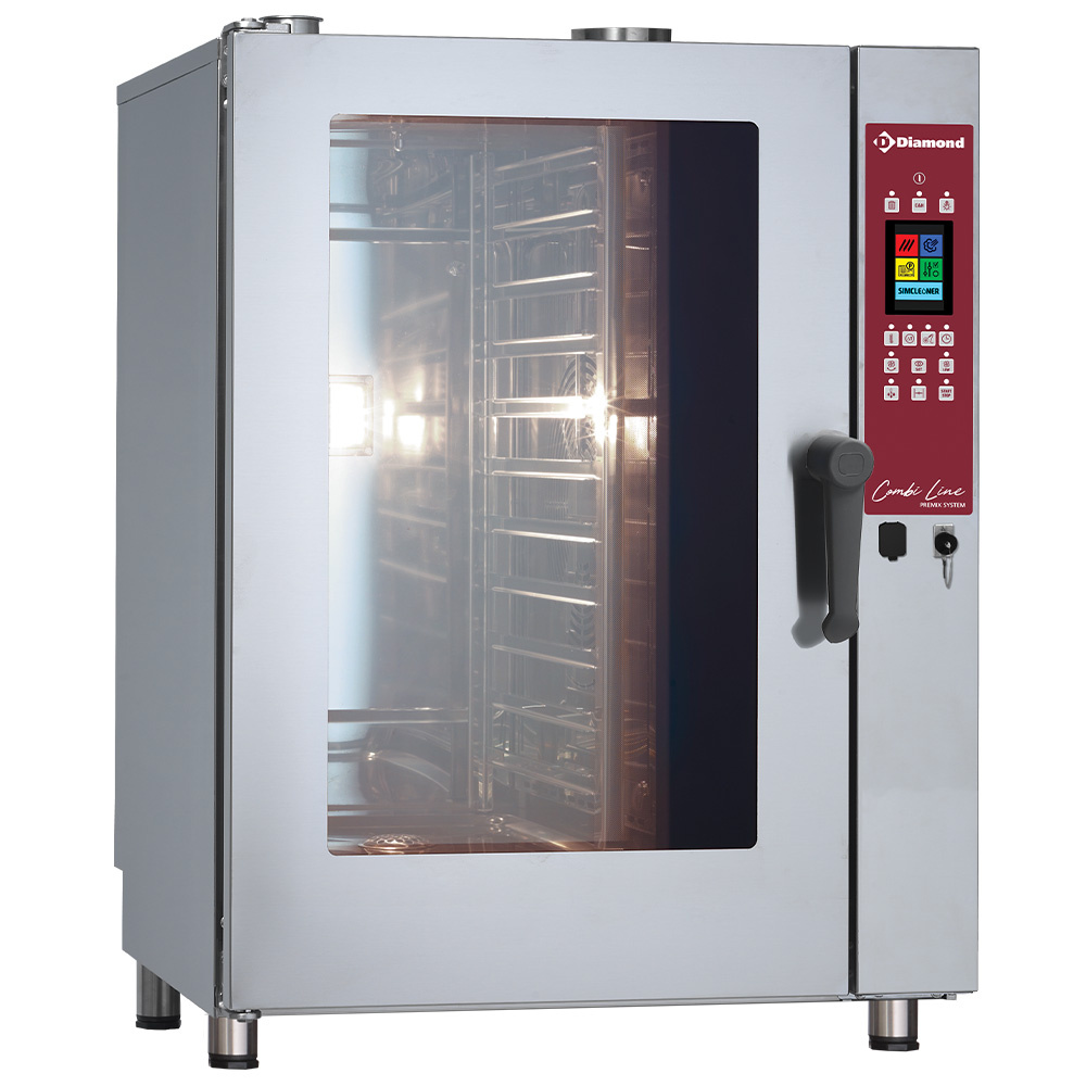 Horno gas vapor/convección TOUCH SCREEN, 11x GN 1/1 - AUTO-CLEANING