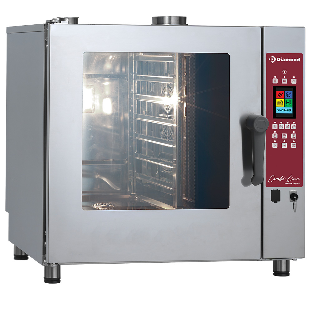 Horno gas vapor/convección TOUCH SCREEN, 7x GN 1/1 - AUTO-CLEANING