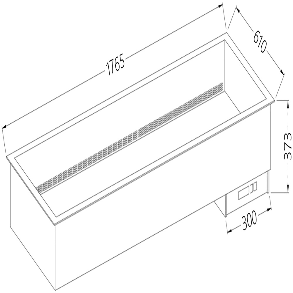 Elemento baño maría 5x GN 1/1 - a seco - ventilado