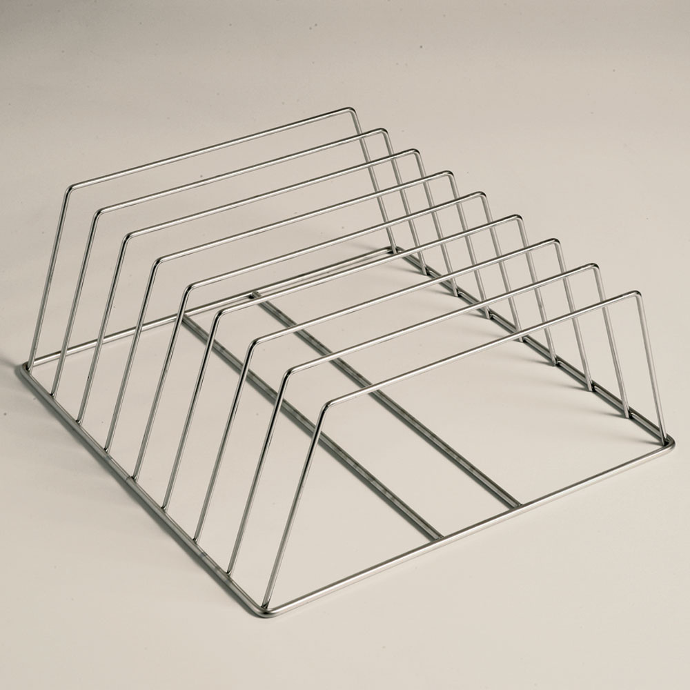 Soporte de inox para 8 bandejas gastro, alt. 60 mm