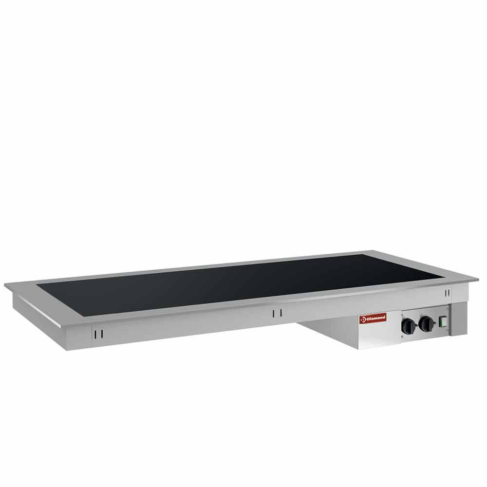 Elemento placa vitrocerámica 4x GN 1/1
