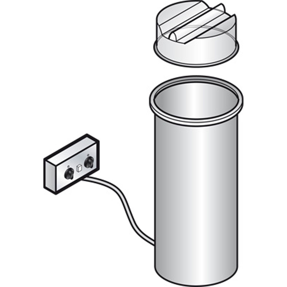 Elevador caliente para platos (con tapa), capacidad 50-60 Ø 190-260mm