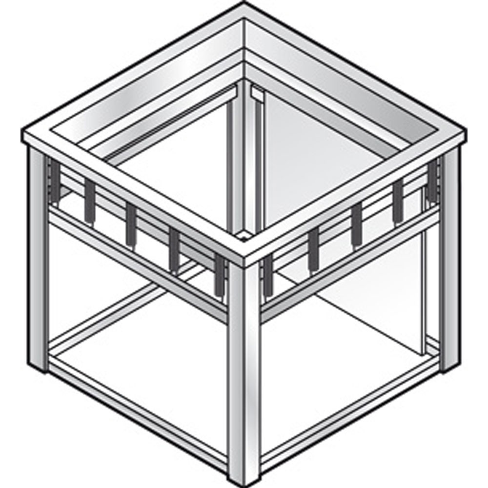 Elevador neutro para cestas 500x500 mm
