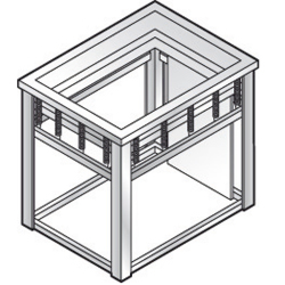 Elevador neutro para bandejas 530x380 mm (GN 1/1)
