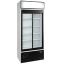 Vitrina T° positiva, ventilada, 760 litros, 2 puertas correderas, con caja iluminada