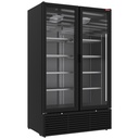 Vitrina refrigerada positiva 1142 litros, 2 puertas batientes  - NEGRO