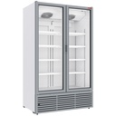 Vitrina refrigerada positiva 1142 litros, 2 puertas batientes - BLANCA 