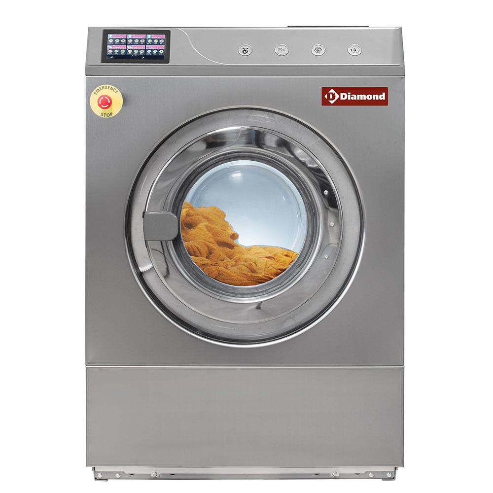 Lavadora fixa "inox" 11 kg, con TOUCH SCREEN