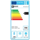 Mesa frigorífica ventilada, 2 puertas en vidrio GN 1/1