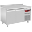 Mesa frigorífica "mural" ventilada, 2 puertas GN 1/1, 260 litros