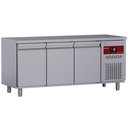 Mesa frigorífica ventilada, 3 puertas GN 1/1, 405 Lit.