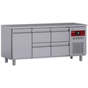 Mesa de refrigeración compuesta por :