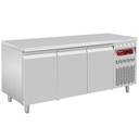 Mesa frigorífica ventilada, 3 puertas GN 1/1, 405 Lit.